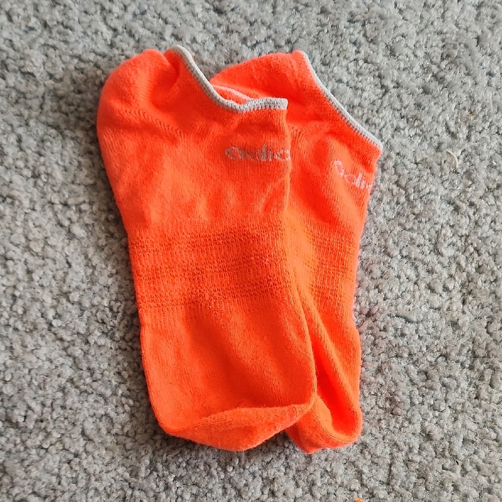 Adidas Orange Ankle Socks